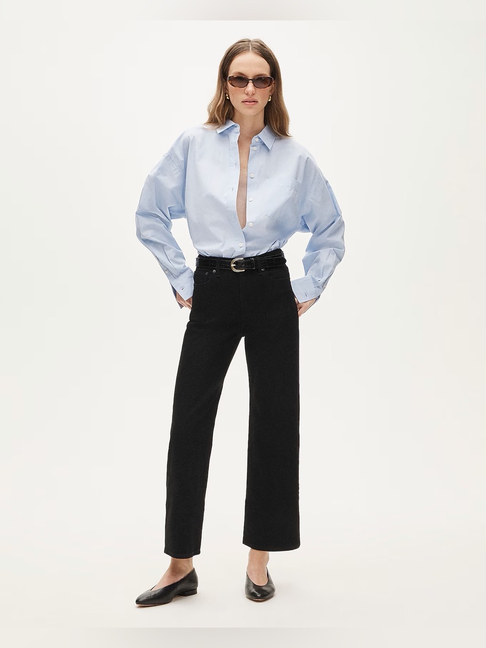 J.Crew Slim-wide jean in black rinse